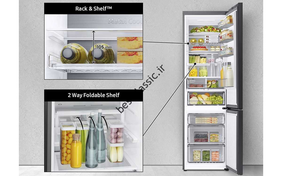 نحوه نگهداری مواد غذایی در یخچال سفارشی سامسونگ